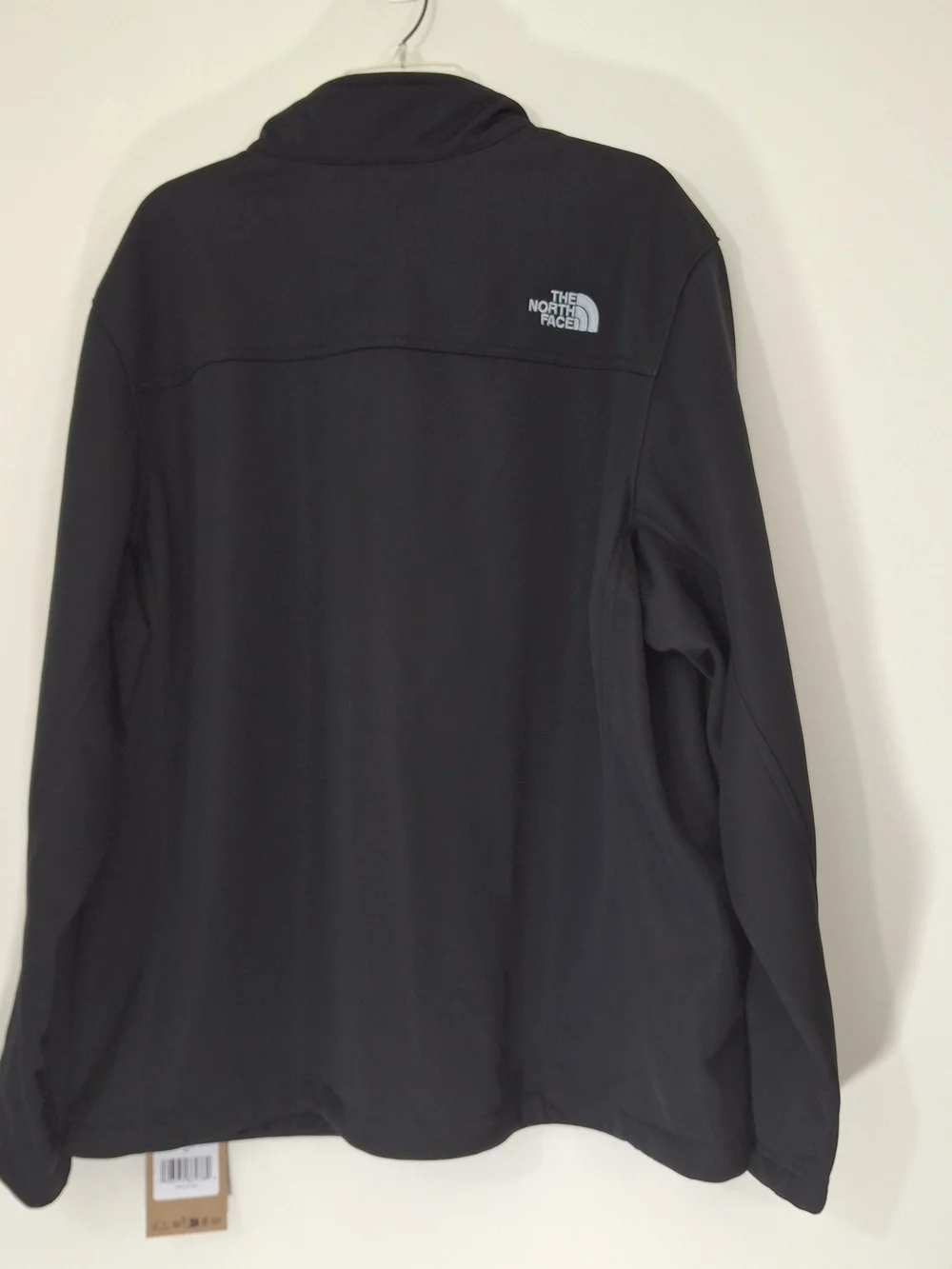 The North Face Black Softshell Jacket with Quadd Logo, Size XXL